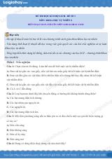Đề thi học kì 2 KHTN 8 Kết nối tri thức - Đề số 1